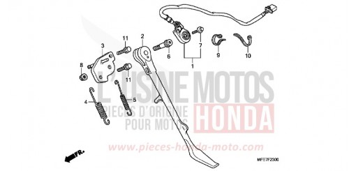 SIDE STAND VT750C2SA de 2010